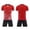 outfits 10#Red, variant on Boys Children's Football Uniform Set Short Sleeve V Neck Youth Team Uniform for Kids Sports Athletic Sets Casual Outfit Sets