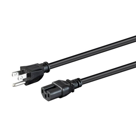 UPC: 0889028142240 | Monoprice Heavy Duty Power Cord – 3 Feet – Black | NEMA 5-15P to IEC 60320 C15  14AWG  15A  SJT  125V  For PCs  Monitors  Scanners  and Printers
