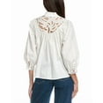 thumbnail image 2 of Elie Tahari womens  The Rylan Lace Blouse, XL, White, 2 of 3