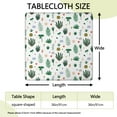 thumbnail image 2 of Bright Floral Print Square Tablecloth with Elastic Fit, Polyester Cover with Durable Stitching Designed for 36x36 Inch Tables, Adds a Fresh Floral Touch to Your Decor, 2 of 2