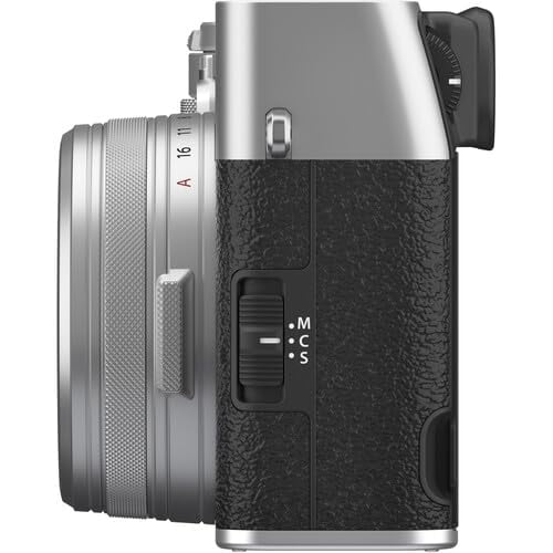 FUJIFILM X100VI Digital Camera (Silver) (16821822) + 2 x 64GB Card + Card Reader + 2 x NP-W126 Battery + Charger + LED Light + Corel Photo Software + Case + Flex Tripod + Memory Card Wallet + More