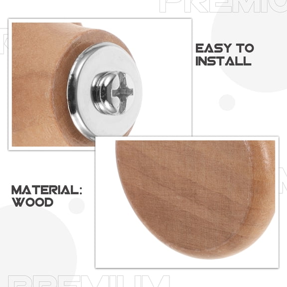 CATIEBYE Wood Pot Lid Replacement Handles Set of 1 Kitchen Cookware Accessories