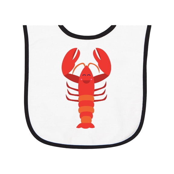Inktastic Lobster Cute Ocean Creature Baby Terry Cloth Bib