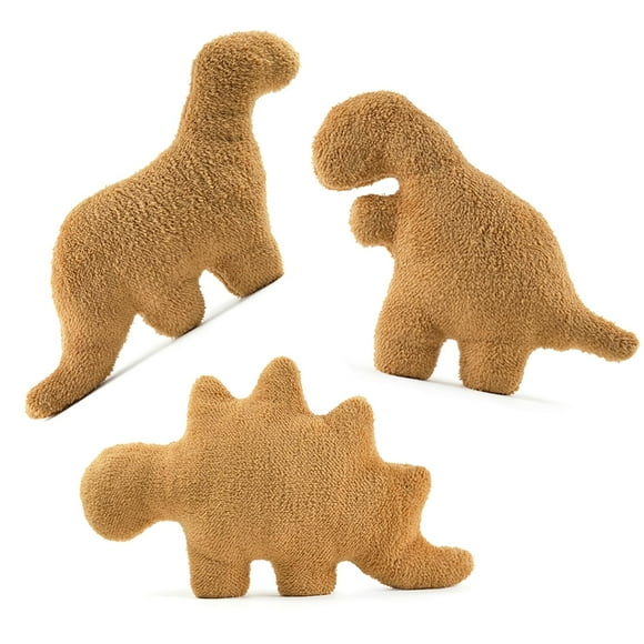 NXCHIZS 3Packs Dino Nugget Pillow Gifts for Nugget Fans-Funny Dinosaur Stuffed Animals, Chicken Nugget Plush Room Decor Birthday Gift for Boys and Girls (3Pcs)