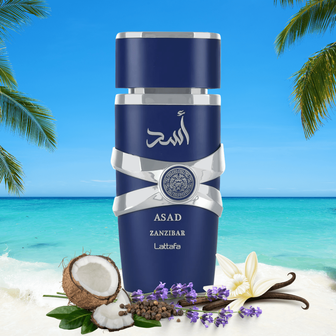 香水(男性用) lattafa asad zanzibar perfume 100ml edp Lattafa Asad Zanzibar For Unisex Eau De Parfum Spray, 3.4