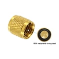 thumbnail image 4 of Uxcell SAE Service Access Valve Caps, Refrigeration Service Valve Cap Flat with Rubber Seal 15, 4 of 7
