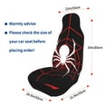 thumbnail image 4 of Vsdgher Spider On The Web Automotive Seat Covers for Cars Trucks and SUVs – Car Seat Covers for Truck Seat Protectors Set of 2, 4 of 7