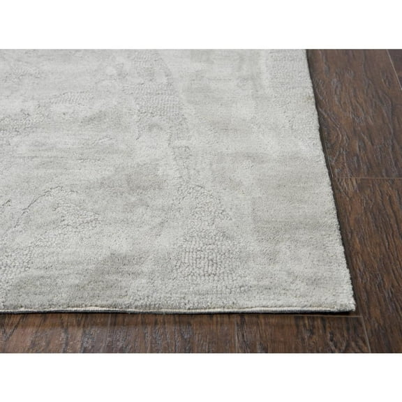 Alora Decor Emerson 5' x 8' Abstract Grey/Gray/Rust/Blue Hand-Tufted Area Rug