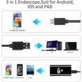 thumbnail image 2 of WiFi Endoscope Inspection Camera 720P HD Endoscopic Snake Cable IP67 Waterproof Camera with 8 LED for Android iOS iPhone Mac Windows PC-16.4ft/5M, 2 of 3
