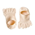 thumbnail image 2 of Calcetines clásicos ligeros Yuyangstore para mujer verano barco suaves sólidos Beige, 2 of 8