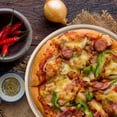 thumbnail image 2 of Non-Stick Pizza Pan 2 Pack, 13 Inch Round Carbon Steel Pizza Tray with Perforated Holes for Crispy Crust, PFOAPFOSPTFE Free, Dishwasher & Oven Safe Up To 450°F, Nonstick White Marble Coating, 2 of 4