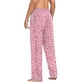 thumbnail image 6 of Top-kevin Rose Floral Leopard Spot Pajama Pants Men's Lounge Pants Straight-Fit Men Pajama Bottoms, 6 of 13