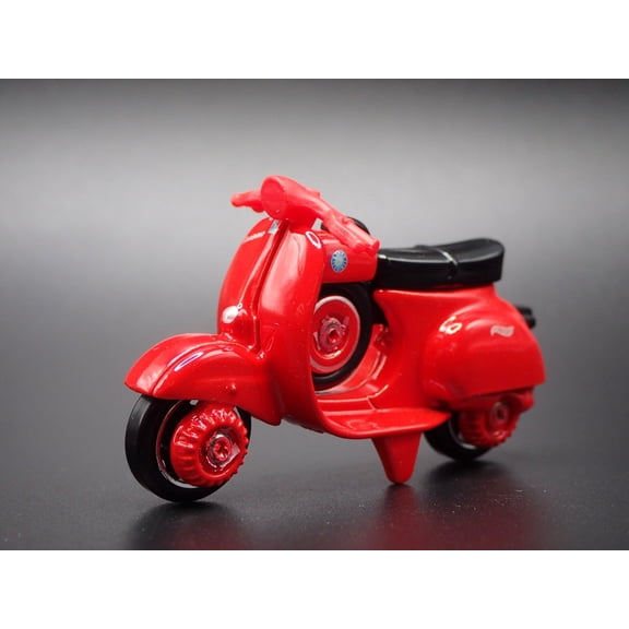 Open Box 1963-1967 VESPA 90 SS SUPER SPRINT RED 1:64 SCALE DIORAMA DIECAST MODEL CAR