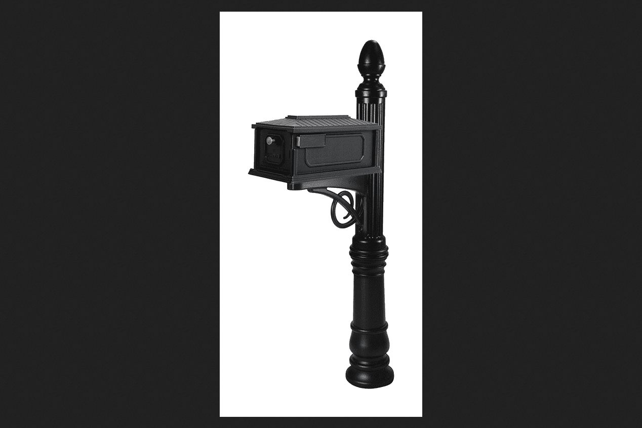 Gibraltar Mailboxes Stratford MediumRust-Proof Plastic All-in-One Mailbox and Post Combo,... by Solar Group Gibraltar