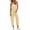 Beige, variant on Spaghetti Strap Sleeveless Womens Casual Jumpsuits Loose Romper Long Pants with Pockets