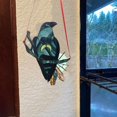 thumbnail image 4 of Adorno de bruja Cuervo misterioso, atrapamoscas manchado, pájaro negro con collar de Luna, colgante de pared para ventana, decoración de jardín y patio, 4 of 5