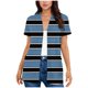 thumbnail image 3 of TaTaai Womens Casual Short Sleeve Cardigan Button Down Lightweight Print Blouse Spring Summer Loose Fit Pocket Top Gift, 3 of 5