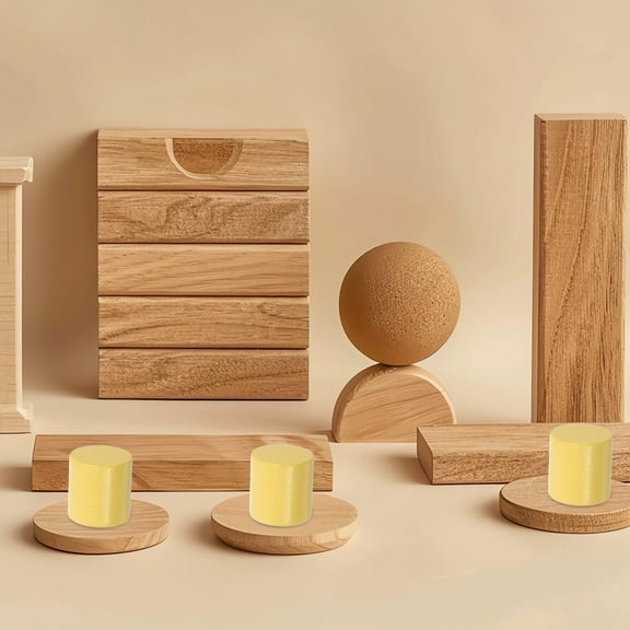 HONMEET 50pcs Rounds Craft Supplies for Educational Model Making and Creative Art Projects