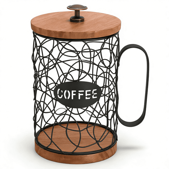 Espresso Capsule Holder Coffee Pod Holder for 50 Capsule Storage Organizer Coffee Bar Accessory for Home Kitchen Office Counter Black or Gold