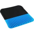 thumbnail image 2 of Gel Seat Cushion, Double Thick Egg Gel Cushion for Pressure Pain Relief, Breathable Wheelchair Cushion Chair Pads for Car Seat Office Chair Blue, 2 of 4