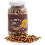 Medley Treat for Bearded Dragons, Grasshoppers, Mealworms and Crickets,