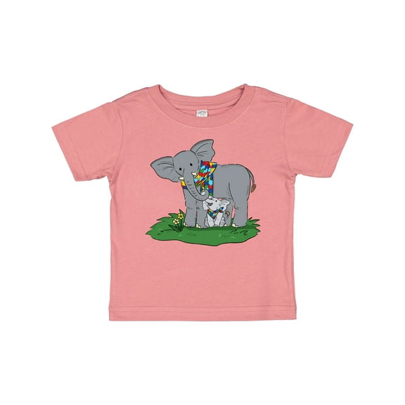 Inktastic Autism Support Elephants Boys or Girls Baby T-Shirt