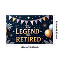 thumbnail image 5 of Colorful Theme Retirement Banner Celebration Decor Polyester Material Party Decoration Palm Trees for Retirement Party Office Celebration Indoor Decoration, 5 of 8