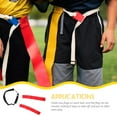 thumbnail image 3 of WEUVEB Rugby Waist Flags Multi-Use Football Flag Belt Red for Outdoor Events 1Pack for Fan Gear, 3 of 7