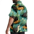 thumbnail image 3 of Platypus Men's Short Sleeve Poplin Shirt with Spread Collar Tops, Casual Printed Button Down, Summer Beach Shirt for Men - Unisex, Stylish Men's Shirts, 3 of 6