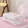 thumbnail image 5 of Homewish Girls Pink Bowknot Zipper Twin Comforter Sets with Fitted Sheet and 2 Pillowcases For Kids,Dreamy Princess Themed Zipper Bedding Set,Pink Reversible,4-Piece, 5 of 7