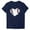 Navy, variant on Meichang Women's Cute Heart Graphic T Shirts Casual Short Sleeve Crewneck Summer Tees Tops Loose Fit Comfy Summer Blouses Oversized Tshirts for Women White M
