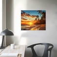thumbnail image 4 of Nawypu  Beach Pictures Ocean Canvas Wall Art, Sunset Tropical Wall Art for Living Room Bathroom Wall Decor, 4 of 5