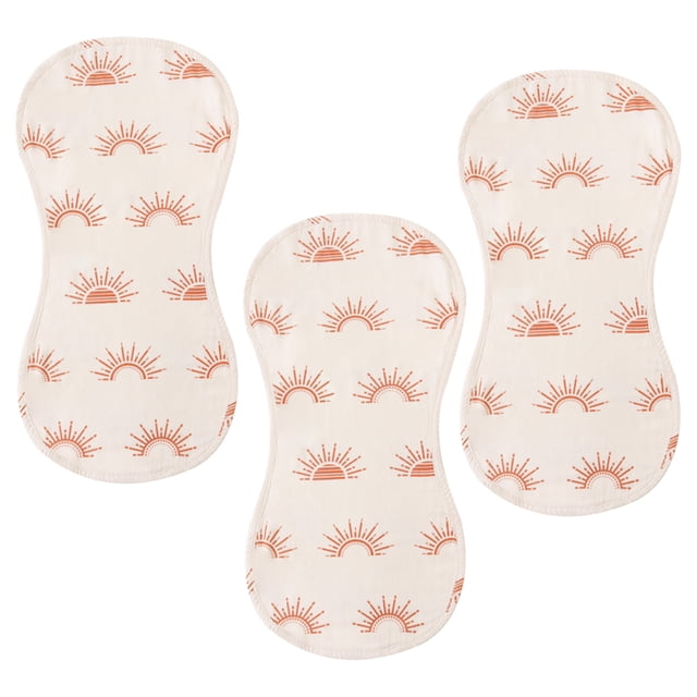 Paños para eructar para bebés, paquete de 3 toallitas de muselina de algodón de bambú, toalla facial, trapos para eructar, forma 4
