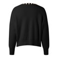 thumbnail image 5 of Women's Vintage Heavy Stitching Beaded Small Fragrant Knit Cardigan Over Sweater Jacket Coat Sweaters Long Hooded Cardigans for Women Cardigan Duster Sweater for Women Plaid Cardigan Long Dusters for, 5 of 8