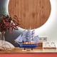 thumbnail image 5 of ColoMX 1 pieza modelo de velero de madera barco de vela decoración del hogar modelo de barco de vela, 5 of 7