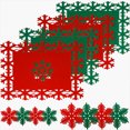 thumbnail image 4 of Billuyoard Manteles individuales Festival Navidad vacaciones boda cena copos de nieve aislamiento térmico comedor Mat tela bandeja Cocina y Comedor Verde/35*25cm, 4 of 6