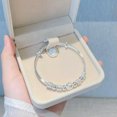 thumbnail image 2 of GAVONO 925 Silver catcher Beads Bracelet Charm Cuff Bangle Women Adjustable Gift-3Layers-60mm, 2 of 9