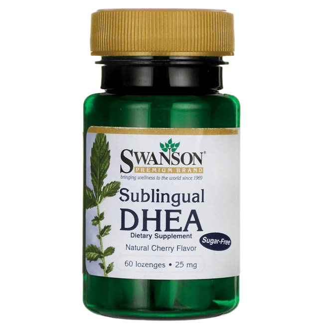 Swanson Sublingual Dhea (SugarFree) 25 mg 60 Lozenges