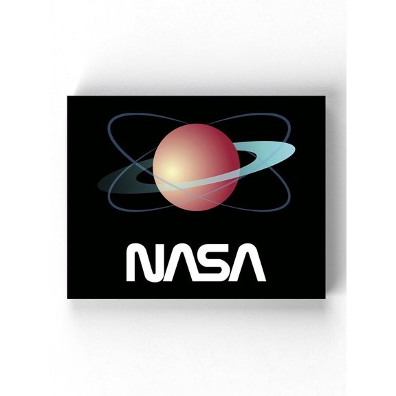NASA Nasa Atom Planet Wrapped Canvas -NASA Designs,