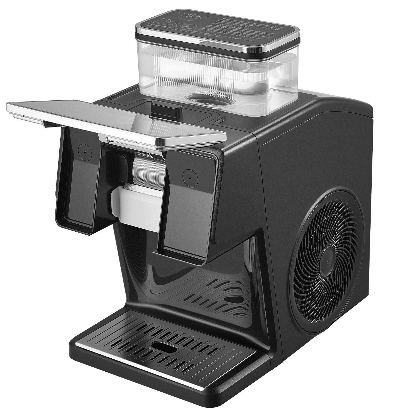Snowflake Ice Machine 44LBS 24H Stainless Steel Blade Ice Shaver Electric Snow Cone Maker 0.2 Gal Tank 60S Fast Pre Cooling for Home Small Gatherings