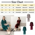 thumbnail image 3 of Seductiva Clearance Items Women Robes Women's Shawl Collar Bathrobe Plush Long Spa Robe Bathrobe Shower Spa House Long Robe for Women, 3 of 7