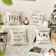 thumbnail image 2 of Fundas de almohada navideñas con diseño de Cascanueces, 40,6 x 40,6 cm, para decoración de fiestas de invierno, para sofá, juego de 4, 2 of 6