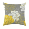 thumbnail image 4 of Funda de almohada de lino | Funda de cojín cuadrada de 45 x 45 cm | Estilo natural para sofá, cama o asiento de coche | Naranja, azul y amarillo, 4 of 6