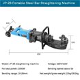 thumbnail image 3 of Reinforced Steel Bar Bender Portable Electric Steel Bar Bending Machine Steel Rebar Construction Tools ,Wide Cutting Range, 3 of 4