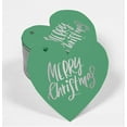 thumbnail image 2 of Inkdotpot 50 Pack Real Silver Foil Paper Tag Merry Christmas Favor Hang Tag, 2 of 8