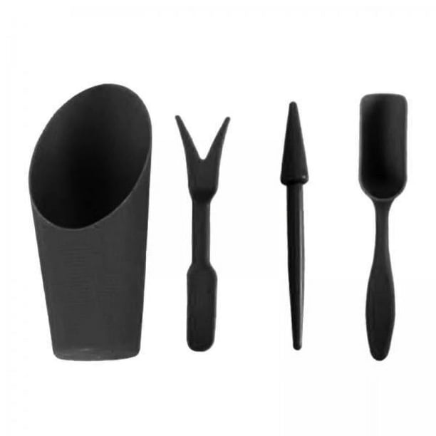 Paquete de 2-6 herramientas para suculentas, suministros para siembra, para vivero, negro 2 piezas