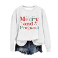thumbnail image 2 of EGNMCR Chandail en Molleton de Noël Col Rond Imprimé Ample Manches Longues Sans Capuche, 2 of 4