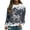 Dark Gray, variant on Tiweut Womens Christmas Sweatshirts Santa Deer Print Round Neck Long Sleeve Cozy Holiday Regular Tops Black,L
