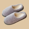 thumbnail image 5 of ichuanyi Slippers for Women Plush Memory Foam House Slippers Closed Toe Shoes with Non-Slip Sole Cozy Warm Fuzzy Home Shoes, 5 of 6