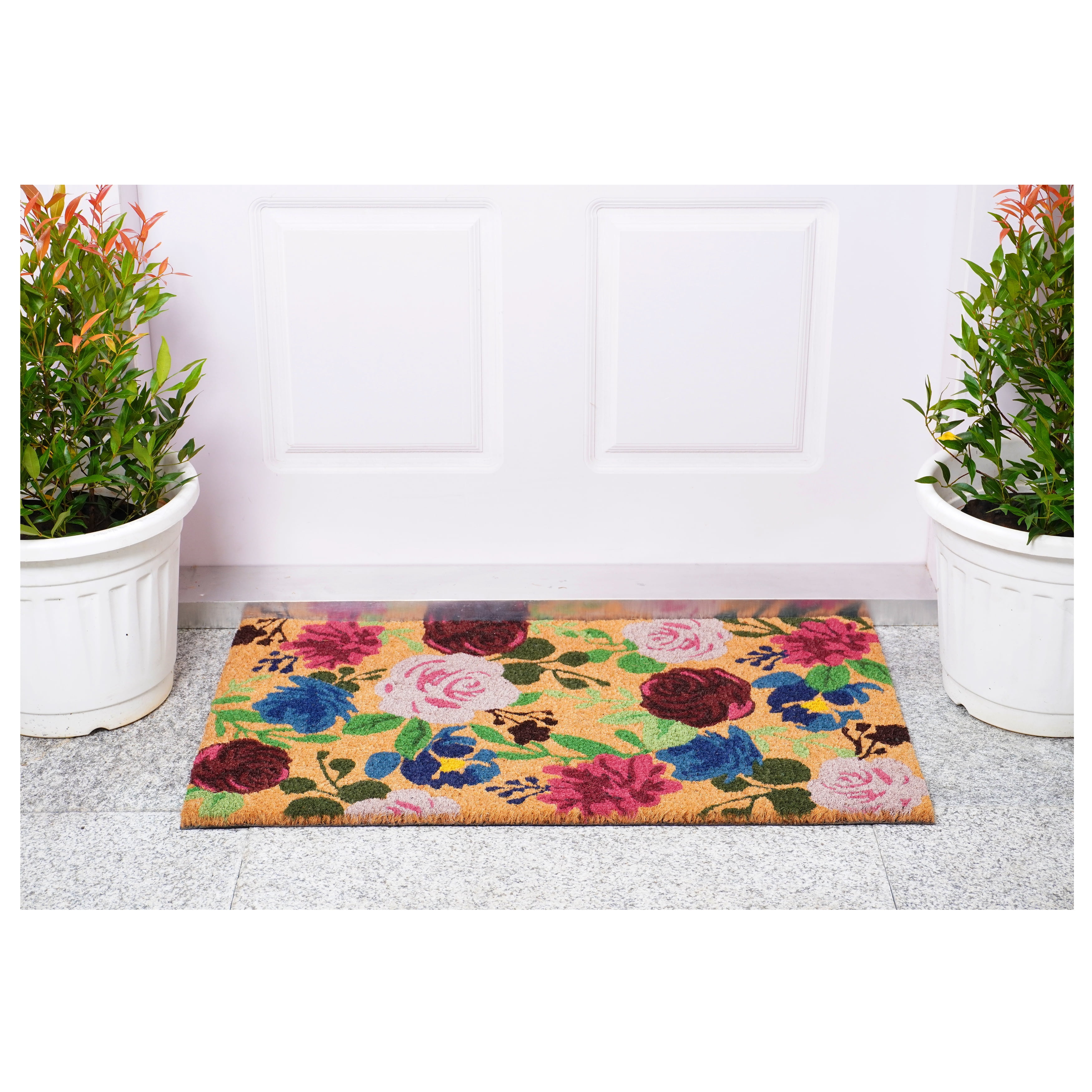 Calloway Mills 107342436  Boho Flowers Indoor/Outdoor Doormat 24" x 36"